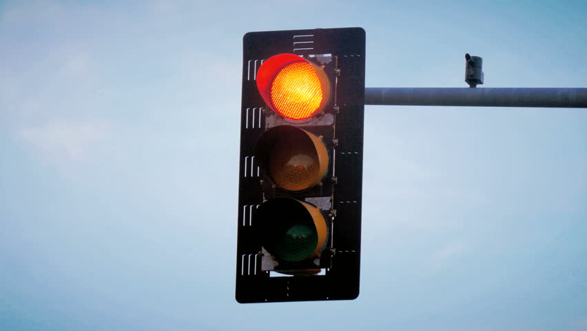 Traffic light turns from red to green loop
