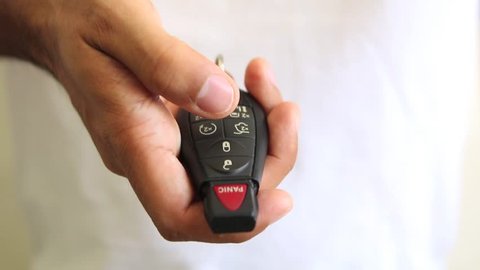 unlocking a car key remote