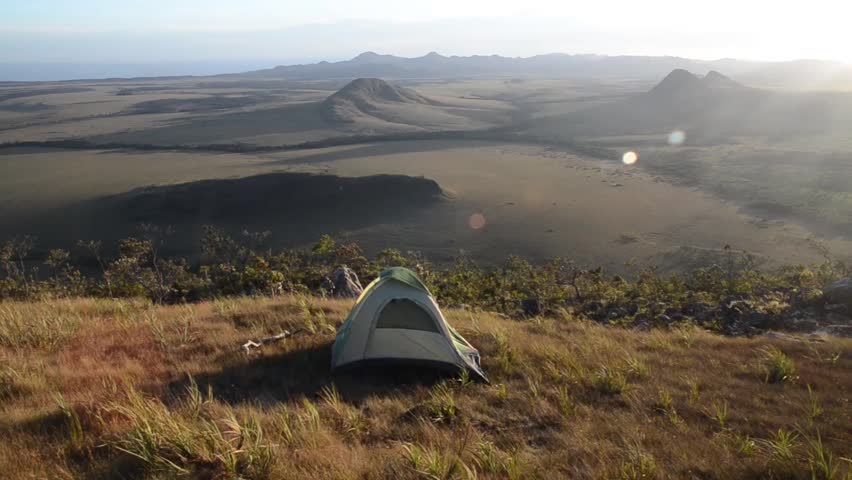 Camp in Brazilian National Park Chapada Veadeiros - Goiás - Brazil