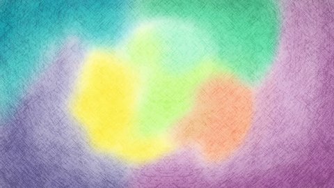 Painting. Hand drawn animation abstract background. Sketch pattern look. Video Stok