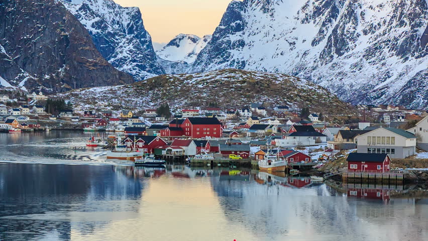 Fishing Village In Lofoten Norway Stock Footage Video 100 Royalty Free Shutterstock