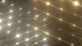 Flood lights disco background.  Flood lights flashing. Gold background. Seamless loop. look more options and sets footage in my portfolio