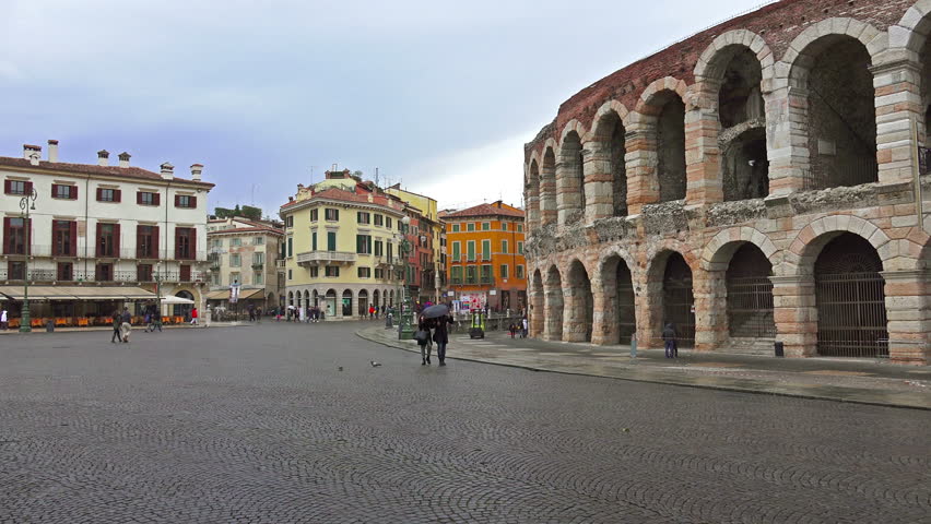 Verona Italy Circa March Stock Footage Video 100 Royalty Free 9652877 Shutterstock