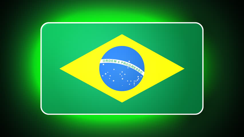 Brazilian 3D flag - HD loop 