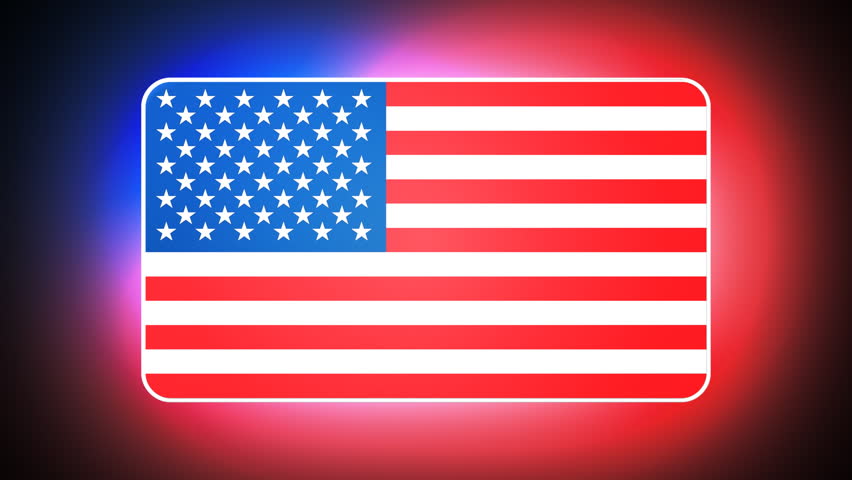 United States 3D flag - HD loop 
