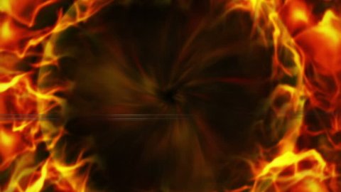 Fiery Ring Flames Background Loop Stock Footage Video (100% Royalty