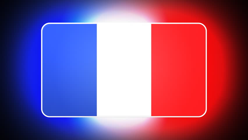French 3D flag - HD loop 