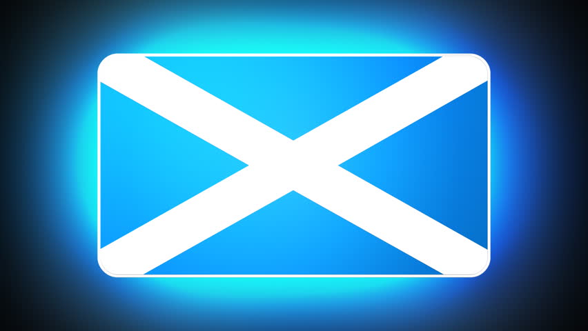 Scotland 3D flag - HD loop 