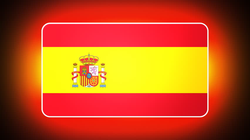 Spanish 3D flag - HD loop 