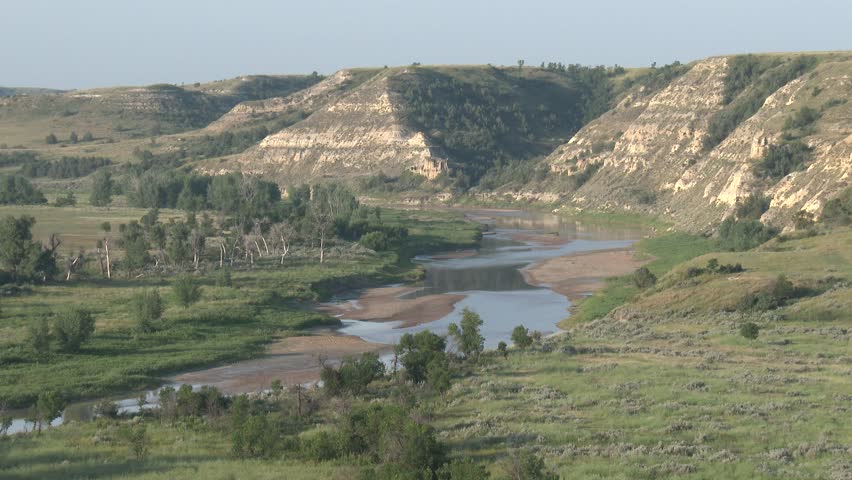River or Stream Theodore Roosevelt National Park Summer River Stream Wilderness Public Land