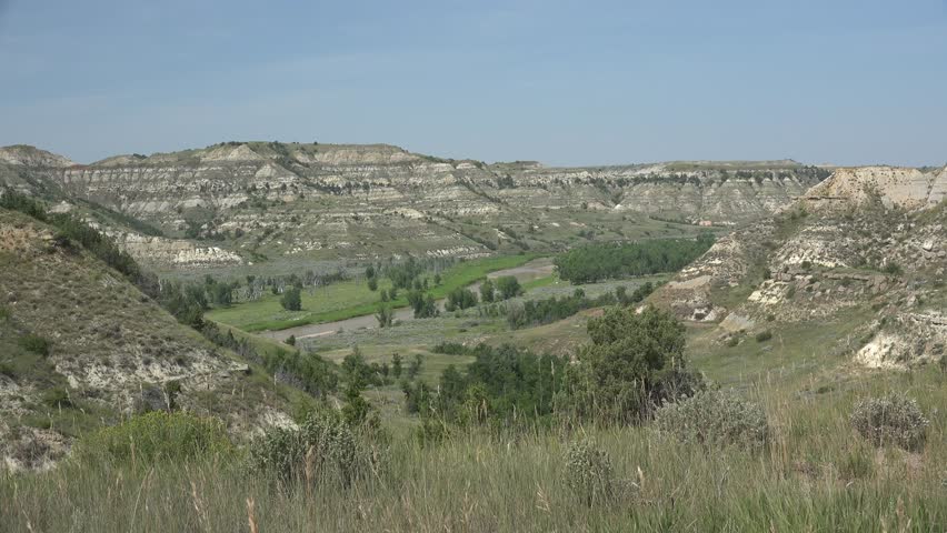 Badlands Theodore Roosevelt National Park Summer Little Missouri River Scenery Vista Wilderness