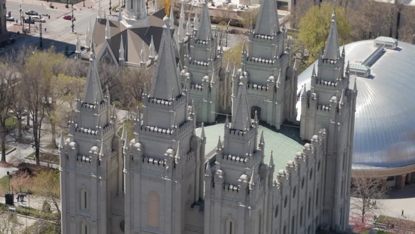 SALT LAKE CITY UTAH, USA-April 2, 2015: The Mormon Temple at Temple Square for the Church of Jesus Christ of Latterday Saints