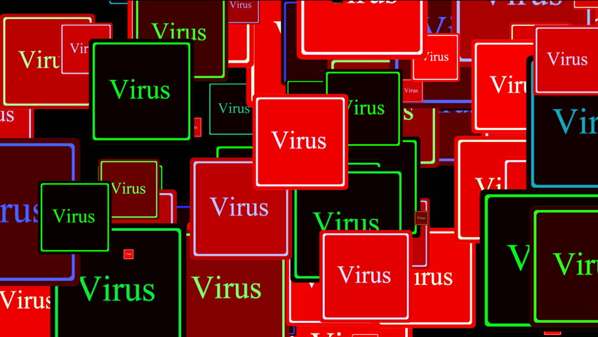 Virus alert background, security concept