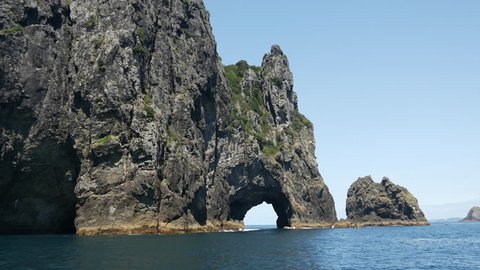 The Hole in the Rock at Percy Island/Motuk?kako Bay of Islands, New Zealand