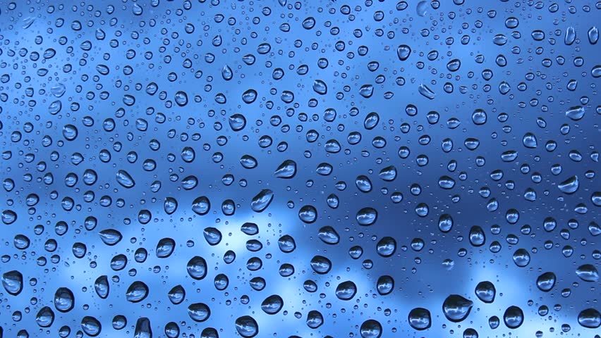 raindrops on window - shower Stock Footage Video (100% Royalty-free ...