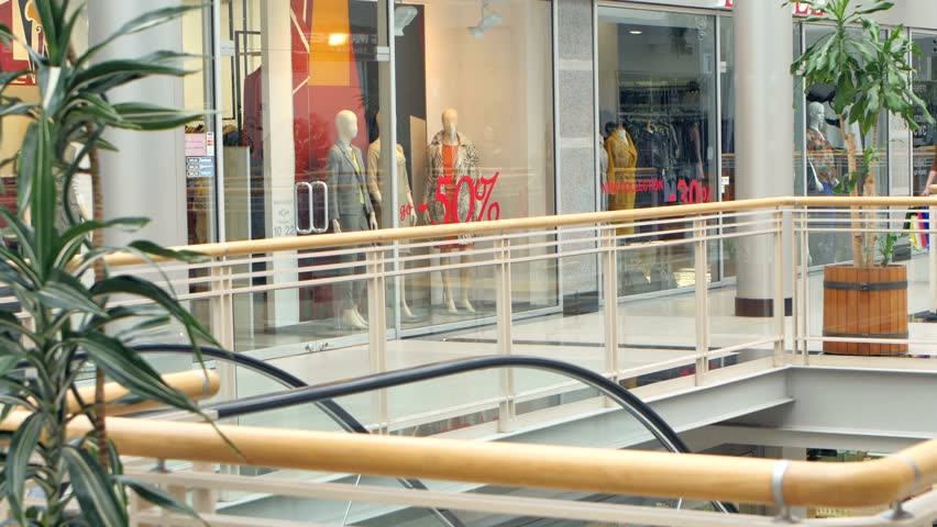 two happy elegant women looking in shop window. The girls go to the mall. See discounts, very happy