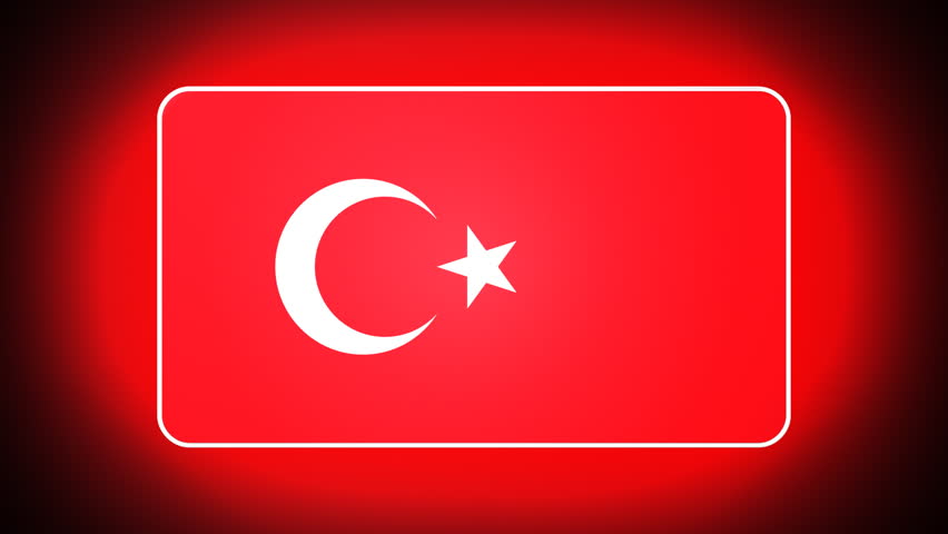Turkish 3D flag - HD loop 