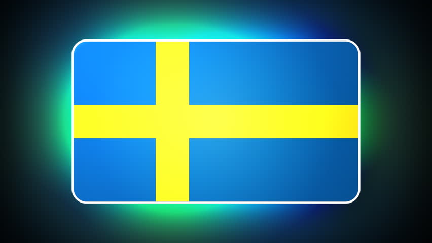 Sweden 3D flag - HD loop 