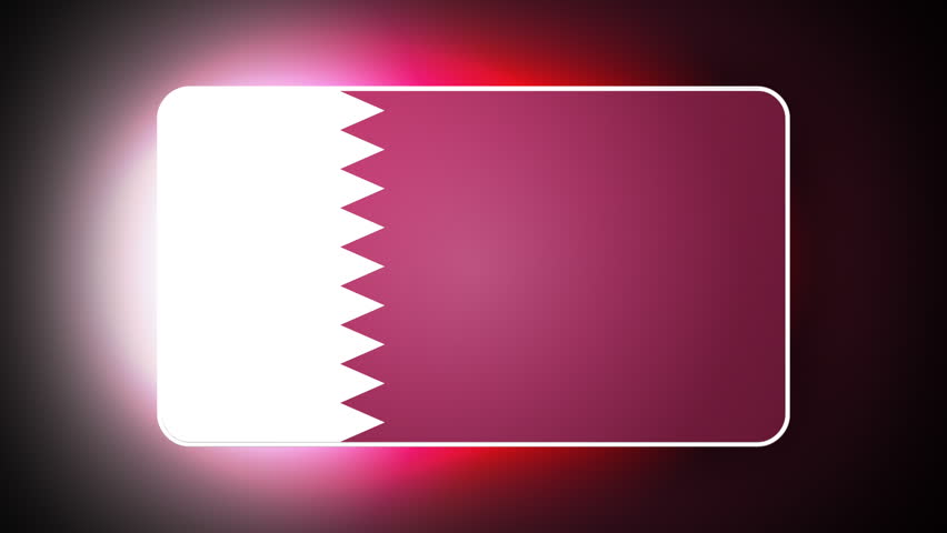 Qatar 3D flag - HD loop 