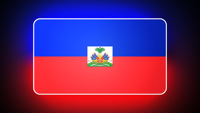 Haiti 3D flag - HD loop 
