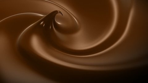 Wavy Chocolate Close-up Looped Animation. HD 1080.