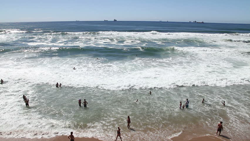 People swimming in the sea