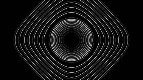 Slow flowing black and white particle vector abstract background Computer Designed Animation - uhd ultra hd 4k 4096 quad. Start animation circle center transform to Rectangular with rounded corners