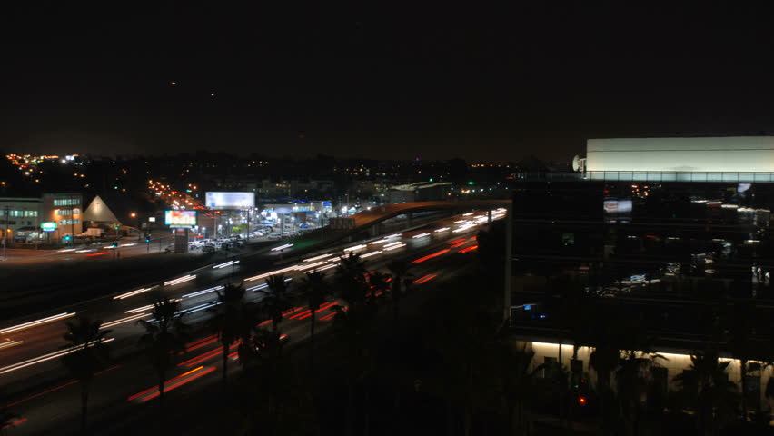 This is a very dynamic night time traffic time-lapse, 405 Freeway at the Howard
