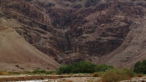 This is a Flash Flood that took place in May, 2011 in Qumran, Israel. Flash floods in this area are extremely rare since it gets less than 5 inches of rain per year. The water enters 7 Cisterns.