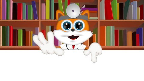 Marvin Cat Pet Veterinarian Cartoon Animal funny