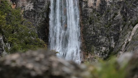 Timelapse - Waterfall in the mountains