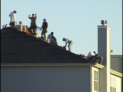 construction workers on roof 1