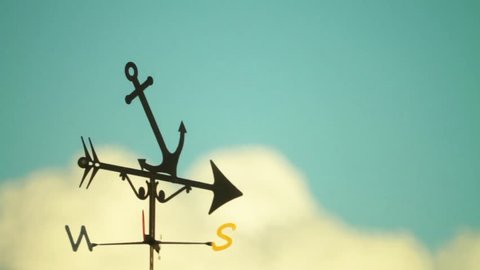 Weather Vane rotates in the wind