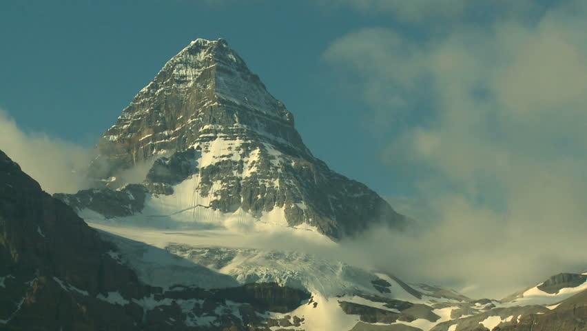 Time Lapse of clouds around the summit of Mount Assiniboine in the Canadian