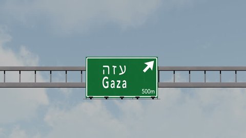 4K Passing under Gaza Israel Highway Sign with Matte Photorealistic 3D Animation
4K 4096x2304 ultra high definition