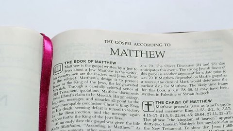 The Gospel According To Matthew