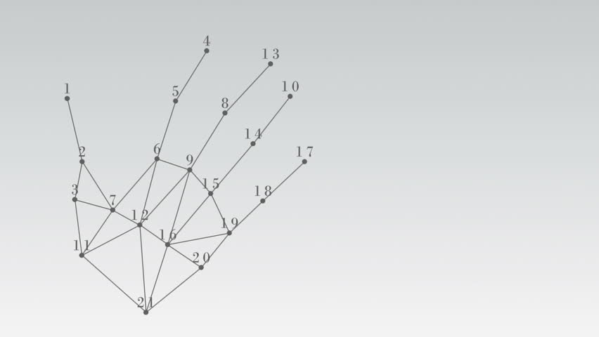 Move points. Looped abstract points.