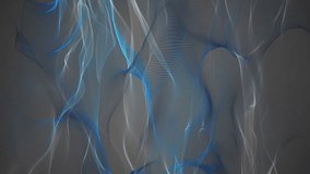 fantastic video animation with wave object in motion, loop HD 1080p
