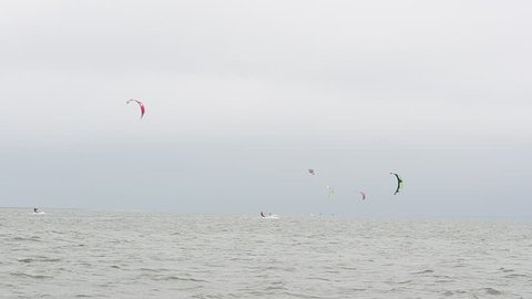 Kite Surfing at the sea