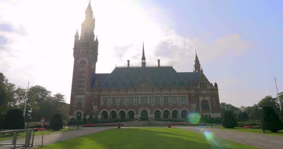 The Peace Palace international justice and arbitration court, ICJ and PCA in The Hague (Den Haag), Holland, Netherlands,  United Nations (UN) judicial law  institutions building architecture, Europe