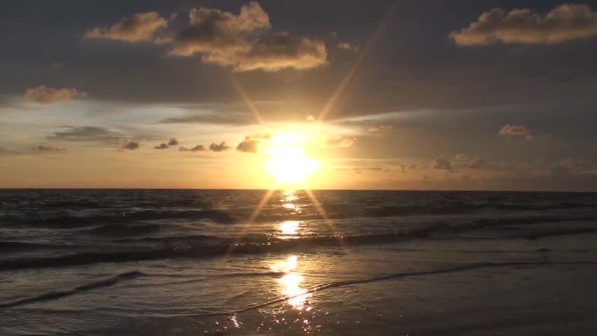 Sunset On Beach