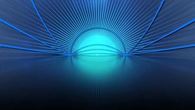abstract motion background of rotating curves loop - for titles, logo, virtual studios, music videos