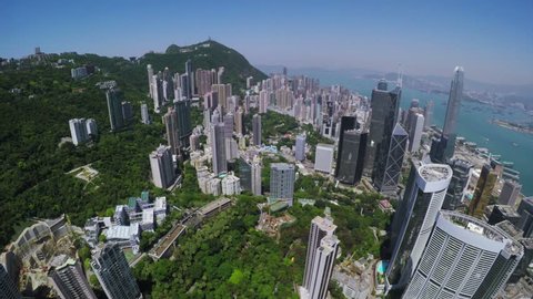City Aerial 4K Hong Kong Island
4K Aerial shot of general Hong Kong covering the premium residential area at mid level and the central business along the sides of the harbor.
 स्टॉक व्हिडिओ