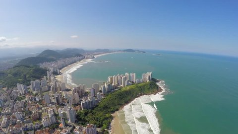 Aerial view of the Brazilian Coastline