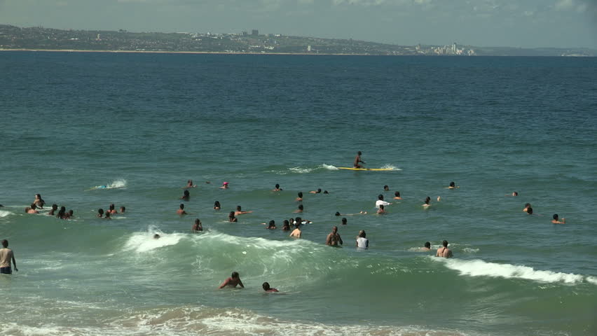 Durban Bathers with Umhlanga Rocks in the distance