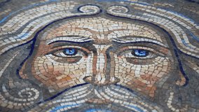 Danubius Roman River God, Mosaic