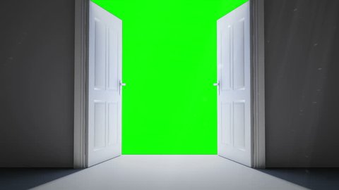 Animation Of Door Opening Green の動画素材 ロイヤリティフリー Shutterstock