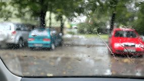 wet windscreen