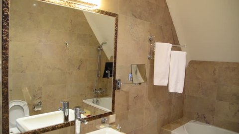 Overview of the Interior beautiful bathroom restroom