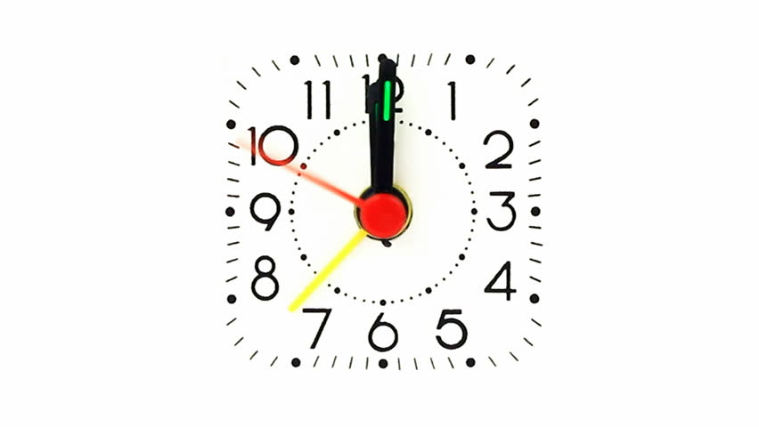 Clock at midnight 